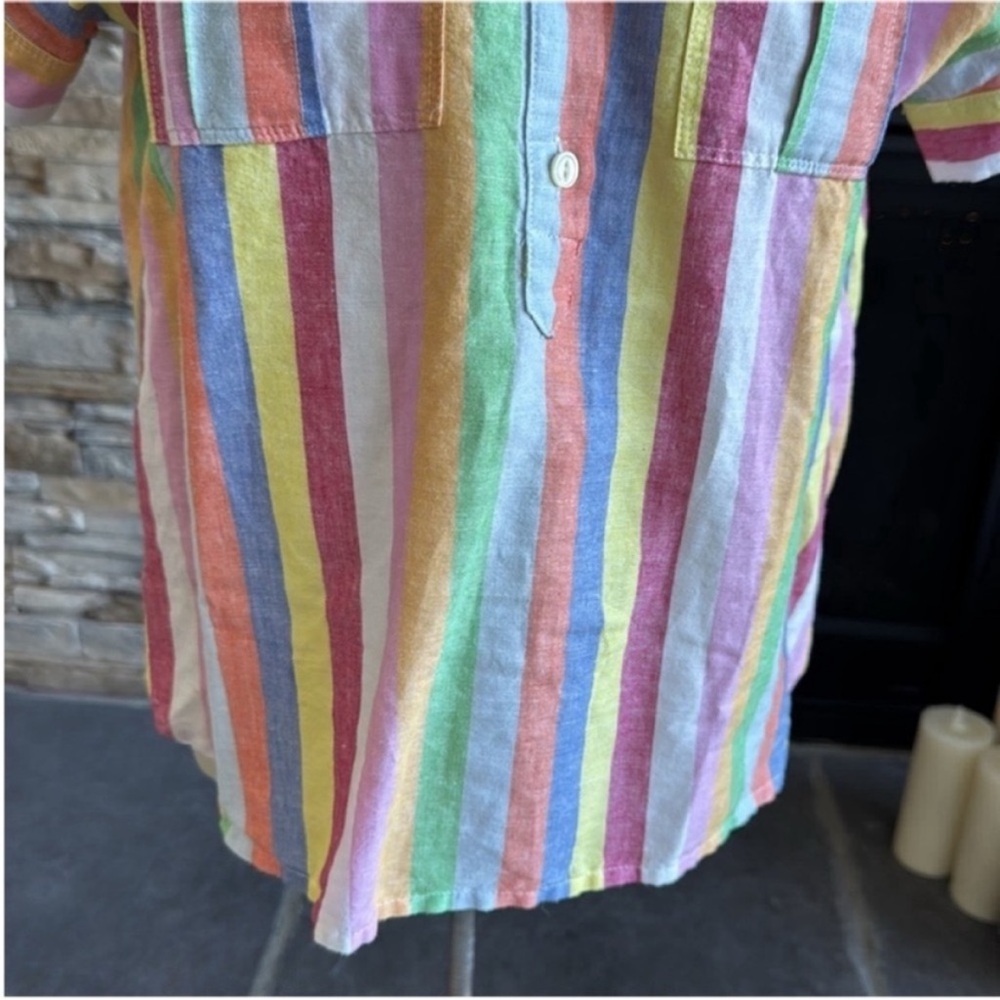 Banana Republic Pastel Striped Button-Down Shirt - Picture 10 of 12